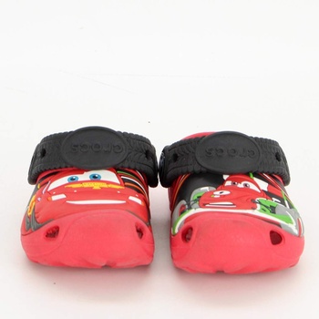 Dětské sandále Crocs červené Blesk McQueen