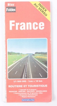 Turistická mapa Francie 