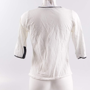 Dámské tričko Promod bílé s černým lemováním