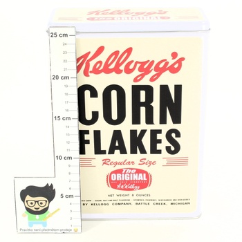 Plechová dóza Kellogg's Corn Flakes