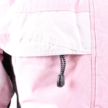 Lyžařská bunda dámská odstín černé a růžové