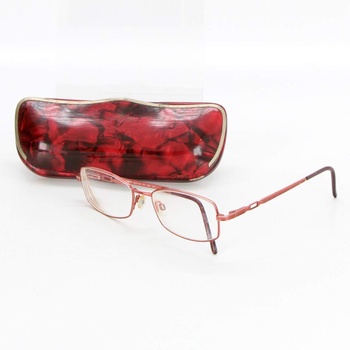 Dioptrické brýle odstín růžové s pouzdrem