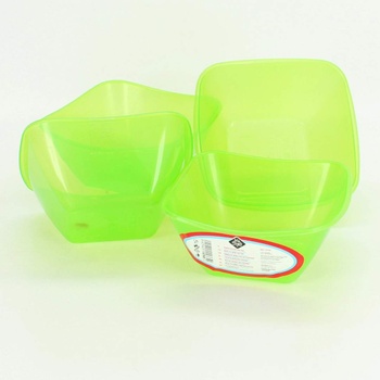 Plastové misky na salát 4er Hega zelené