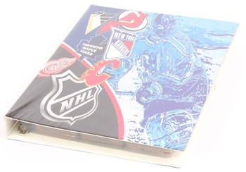 Sbírka papírových karet s hokejisty