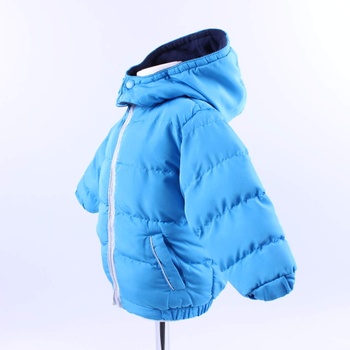 Dětská bunda odstín modré s kapucí
