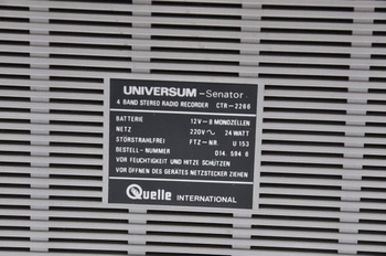Magnetofon Universum Senator CTR-226
