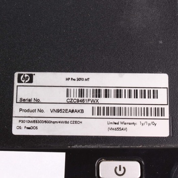 Stolní PC HP Pro 3010 MT černé