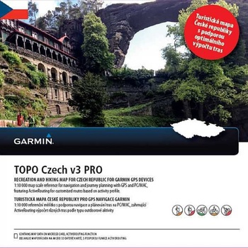 Mapové podklady Garmin Topo Czech PRO 2015