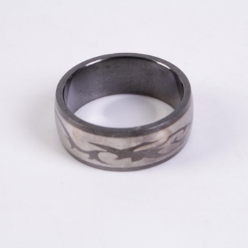 Ocelový prsten tmavý 20 mm