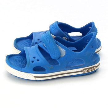 Dětské sandále Crocs modré na suchý zip
