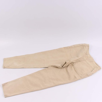 Dámské džíny s vysokým pasem odstín béžové
