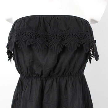 Dámské krajkové mini šaty černé
