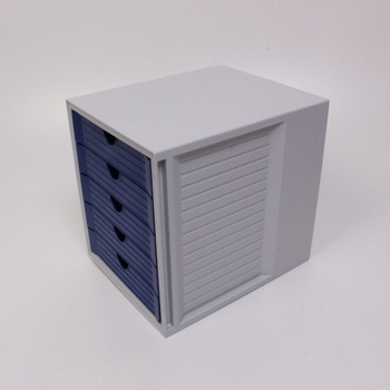 Zásuvkový box Han 1450-14 šedo-modrý