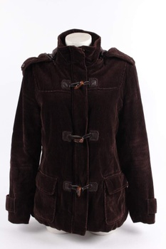 Dámský manžestrový kabát Tom Tailor hnědý