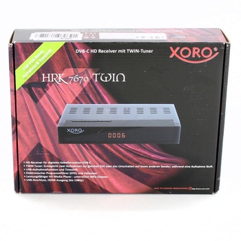 Kabelový HD přijímač Xoro HRK 7670 TWIN 