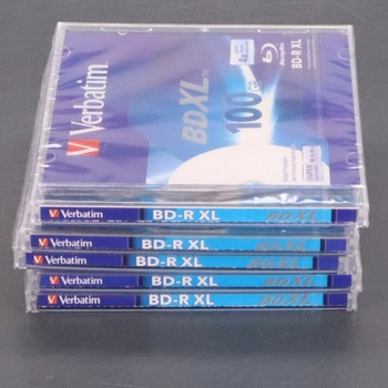 Blu-ray disky Verbatim XL 100GB 5 ks