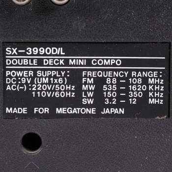 Radiomagnetofon Megatone SX-3990D/L