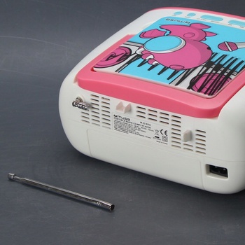 Rádio s CD přehrávačem MUSE M-23 KDG růžové 