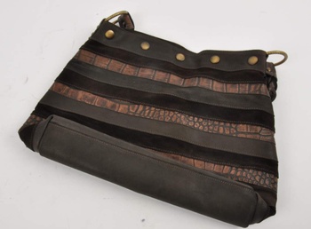 Dámská kabelka Genuine leather, hnědá