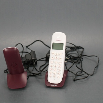Telefony Logicom Vega 250 bílo-fialové