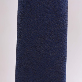 Pánská kravata tmavě modrá vzorovaná