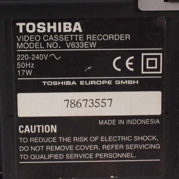 VHS přehrávač Toshiba V633EW