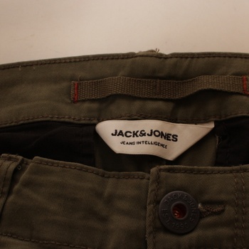 Pánské kalhoty Jack and Jones odstín zelené