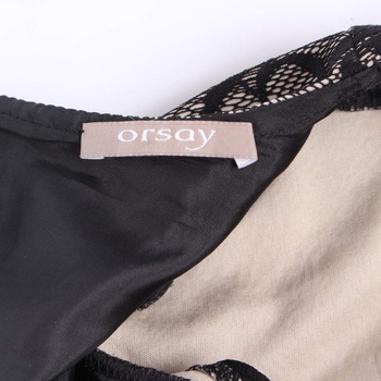 Společenské šaty Orsay hnědé s krajkou