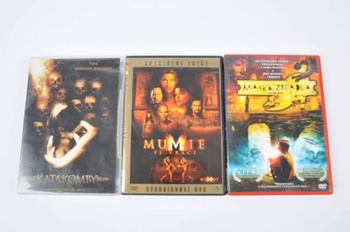 3 DVD: Katakomby, Maska zrcadla, Mumie