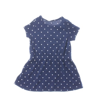 Dětské šaty Lupilu modré s puntíky