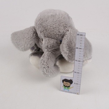 Plyšový slon šedý 52 x 35 cm