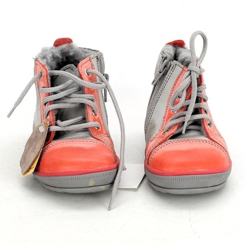 Dětské boty kotníkové s tkaničkami na zip 
