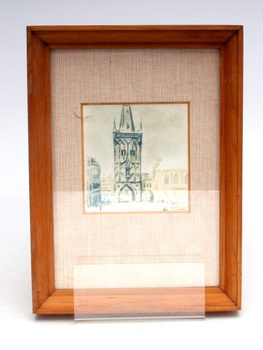  Dřevěný obraz 18 x 24 cm