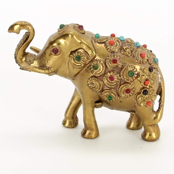 Soška pokoveného slona s ozdobami