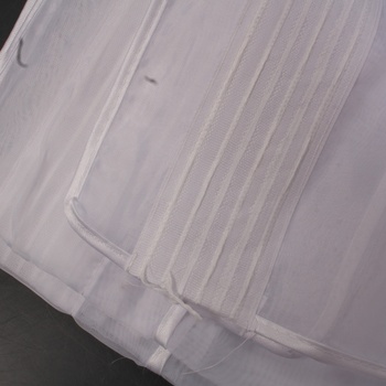 Záclona bílá z voálu s řasicí páskou