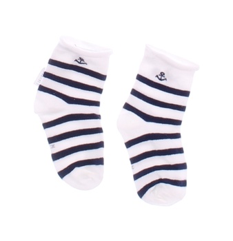 Dětské ponožky modrobílé pruhované