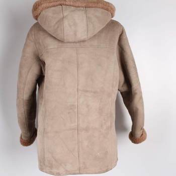 Dámský kabát zimní Free Line béžový s kapucí