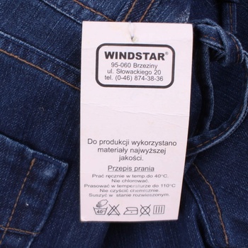 Těhotenské kalhoty Windstar odstín modré