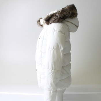 Dámská bunda s kapucí bílá