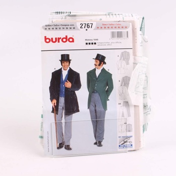 Střihy na šití pro pánské obleky Burda