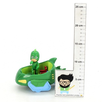 Autíčko PJMASKS zelené s figurkou