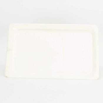 Plastové tácy bílé barvy - 5 ks