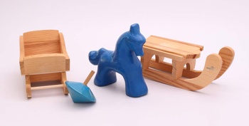 Dřevěné hračky, 4 ks