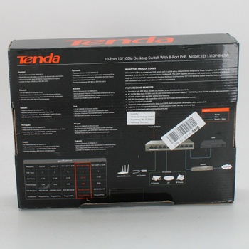 Ethernetový hub Tenda TEF1110P-8-63W