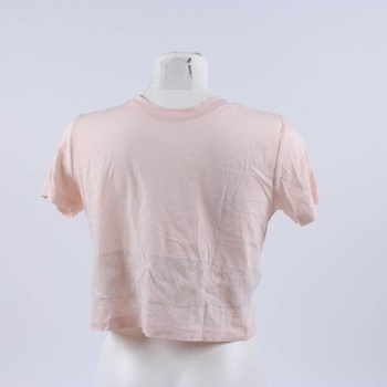 Dámské krátké tričko světle růžové