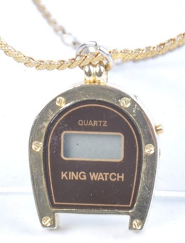 Digitální hodinky na řetízku King Watch