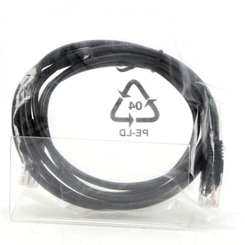 Síťový UTP kabel černý délka 100 cm