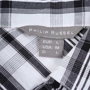 Dámská košile Philip Russel černobílá