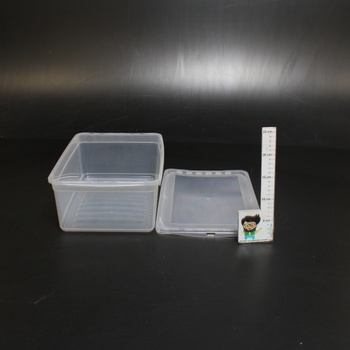 Úložný box s víkem plastový transparentní