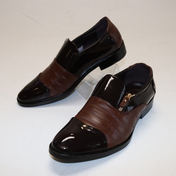Pánská společenská obuv černo-hnědá vel.42
